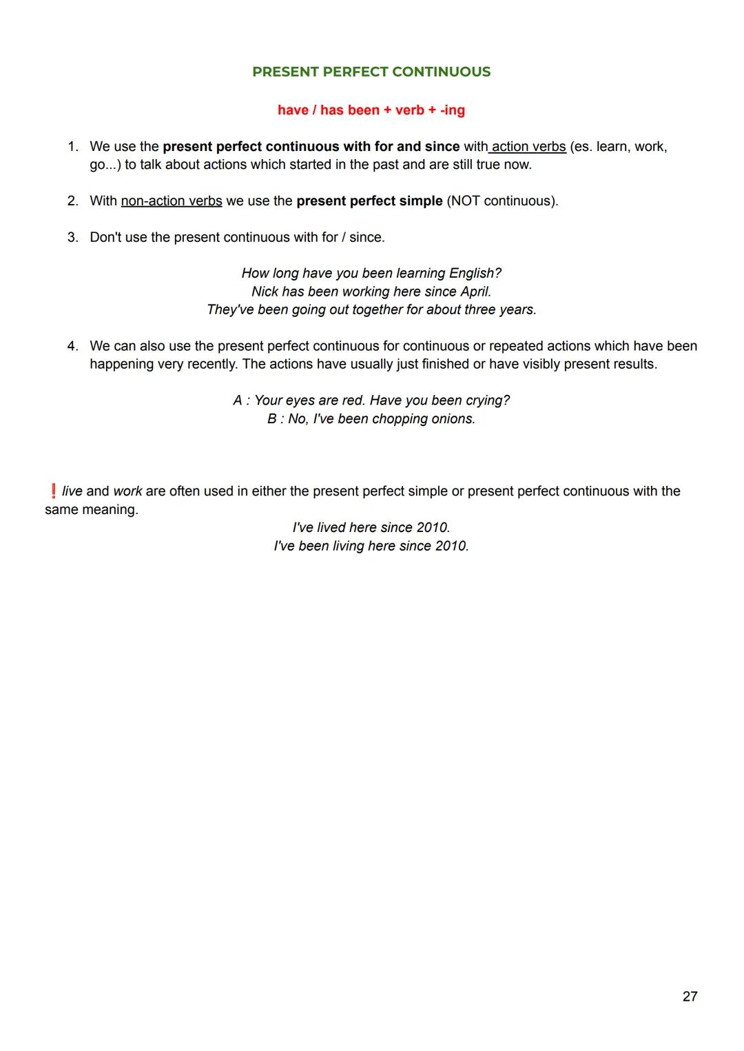 Grammar
PRESENT SIMPLE
(pag 132)
subject + verb
1. We use the present simple for things that are always true, or happen regularly.
2. Rememb