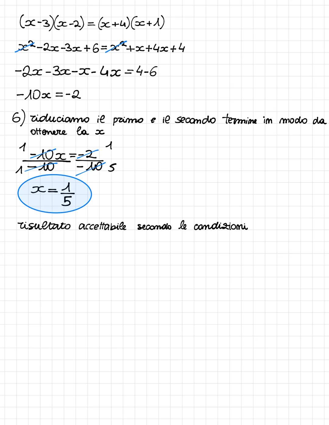 Equazioni fratte
Le equazioni fratte Somo composte da frazioni algebriche che
presentano l'incognita al denominatore
Facciamo un esempio
X-3
