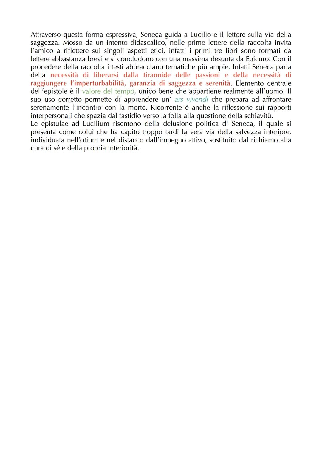 # Latino
Seneca
La vita
Seneca nasce a Cordova probabilmente nel 4 a.C. Venne a Roma per compiere gli
studi retorici e filosofici. Compì