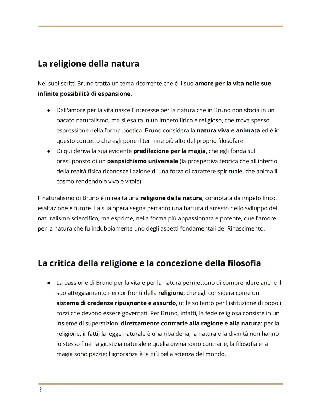 # BRUNO
## Giordano Bruno
RINASCIMENTO E NATURA - paragrafo 3
Pagina 72
## La vita (1548 - 1600)
Bruno nasce nel 1548 a Nola, in Campani