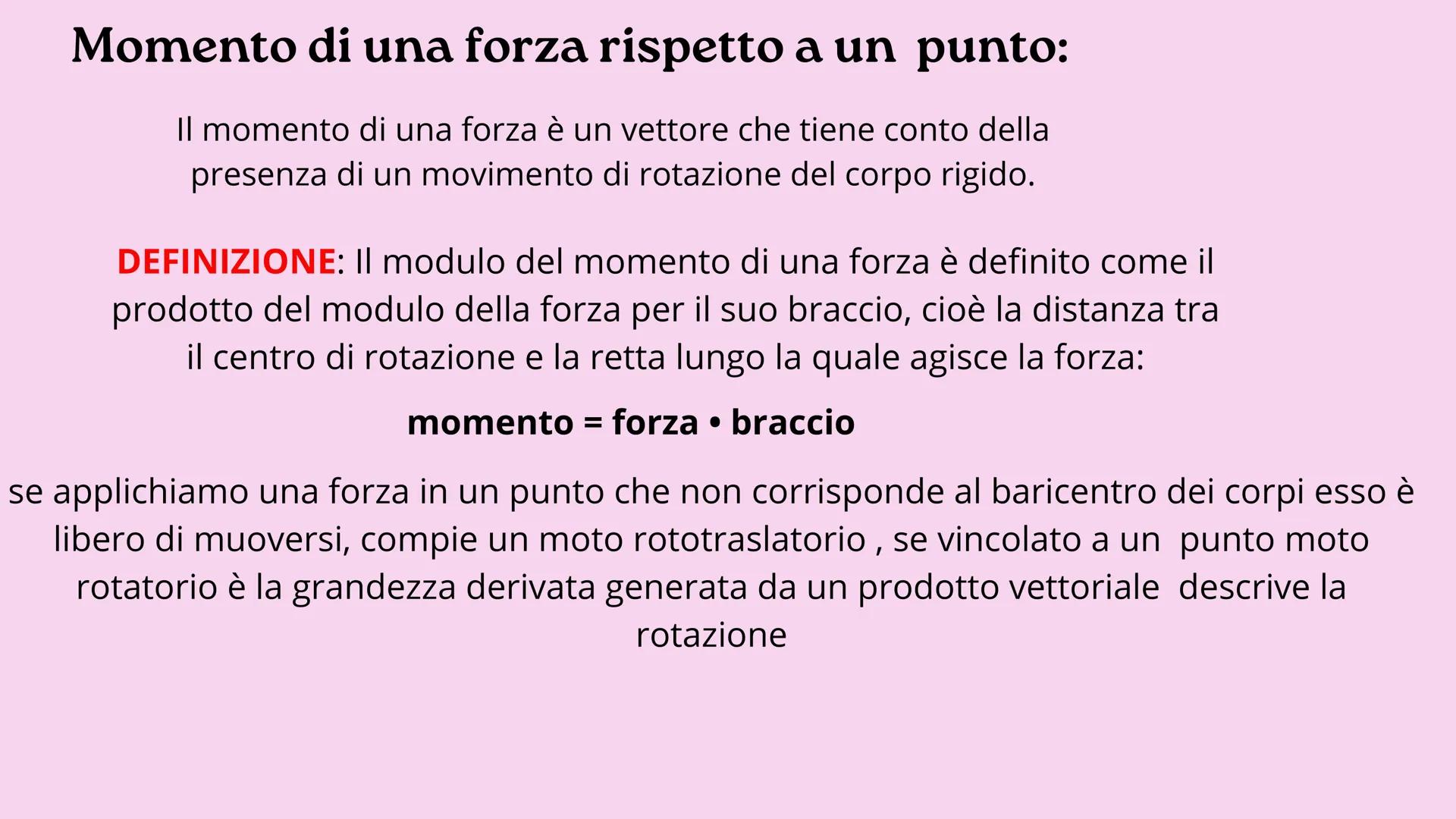 PRESENTAZIONE DI FISICA
il corpo rigido
esteso il corpo rigido:
è un'oggetto esteso che non subisce
NESSUNA deformazione da parte della
forz