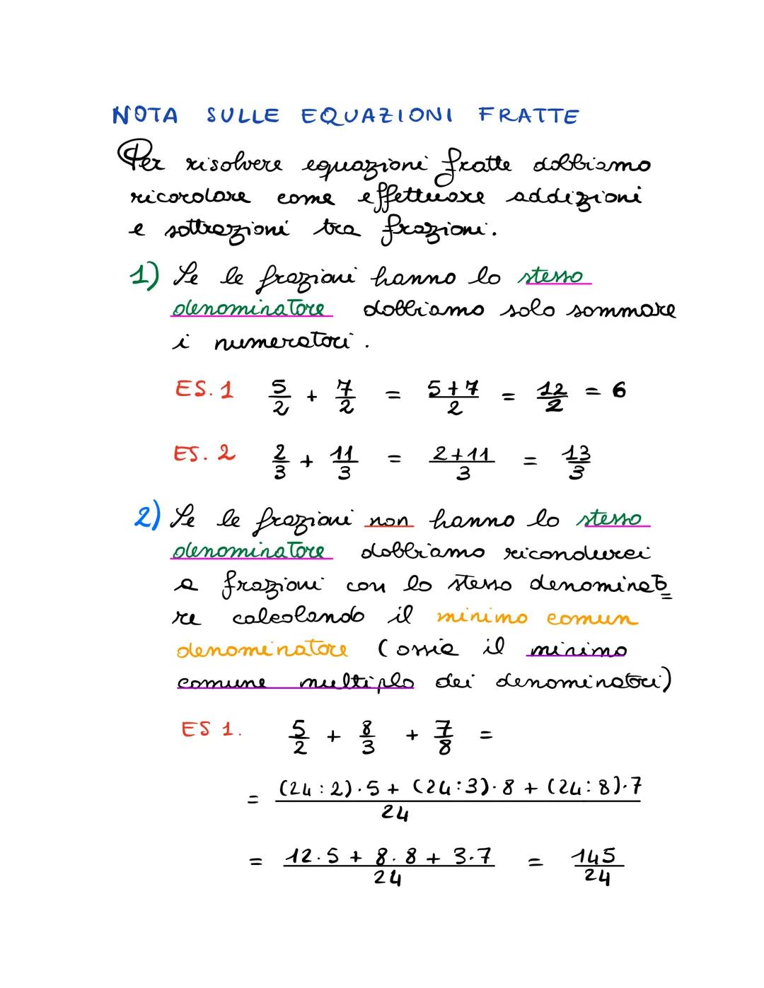 EQUAZIONI DI PRIMO GRADO
1) 8(x-1)-2(x+3)=3(2x-1) - 5 - 17x
8(x-1)-2(x+3)= 3(2x-1)-5-17×
8x-8
-
22
-
6 =
8x-2x
-
6x-3-5-172
- 6x + 17x = -3-