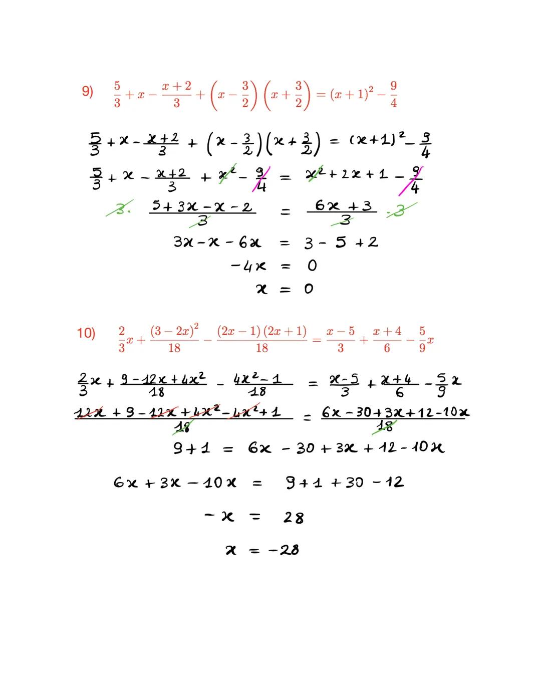 EQUAZIONI DI PRIMO GRADO
1) 8(x-1)-2(x+3)=3(2x-1) - 5 - 17x
8(x-1)-2(x+3)= 3(2x-1)-5-17×
8x-8
-
22
-
6 =
8x-2x
-
6x-3-5-172
- 6x + 17x = -3-