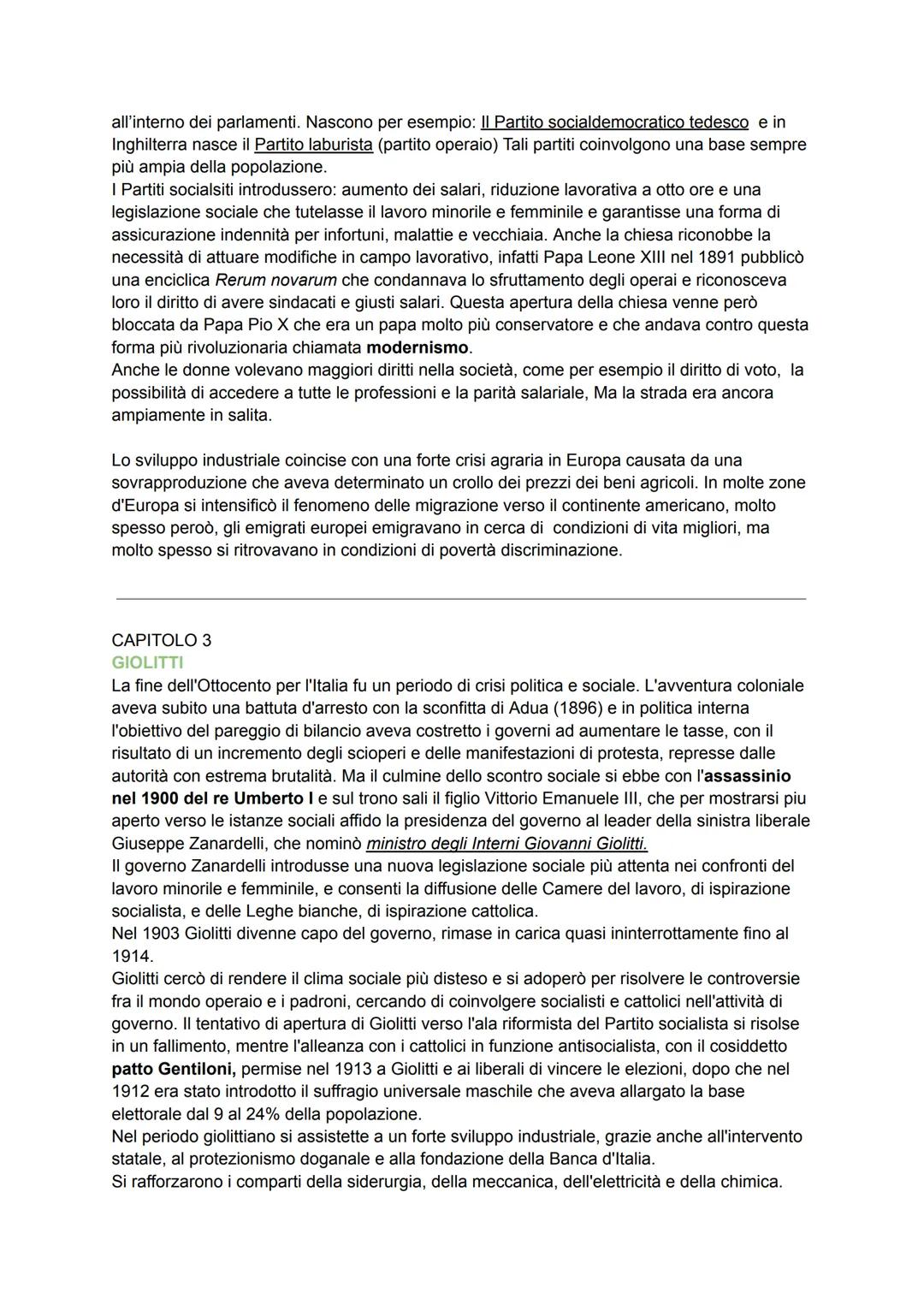 Ripasso generale, concetti chiave per interrogazione su tutto il programma.
CAPITOLO 1
LA BELLE ÉPOQUE TRA LUCI ED OMBRE
Tra la fine del X
