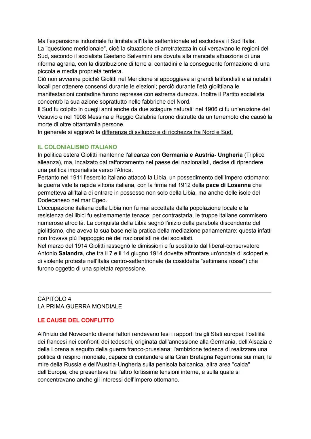 Ripasso generale, concetti chiave per interrogazione su tutto il programma.
CAPITOLO 1
LA BELLE ÉPOQUE TRA LUCI ED OMBRE
Tra la fine del X