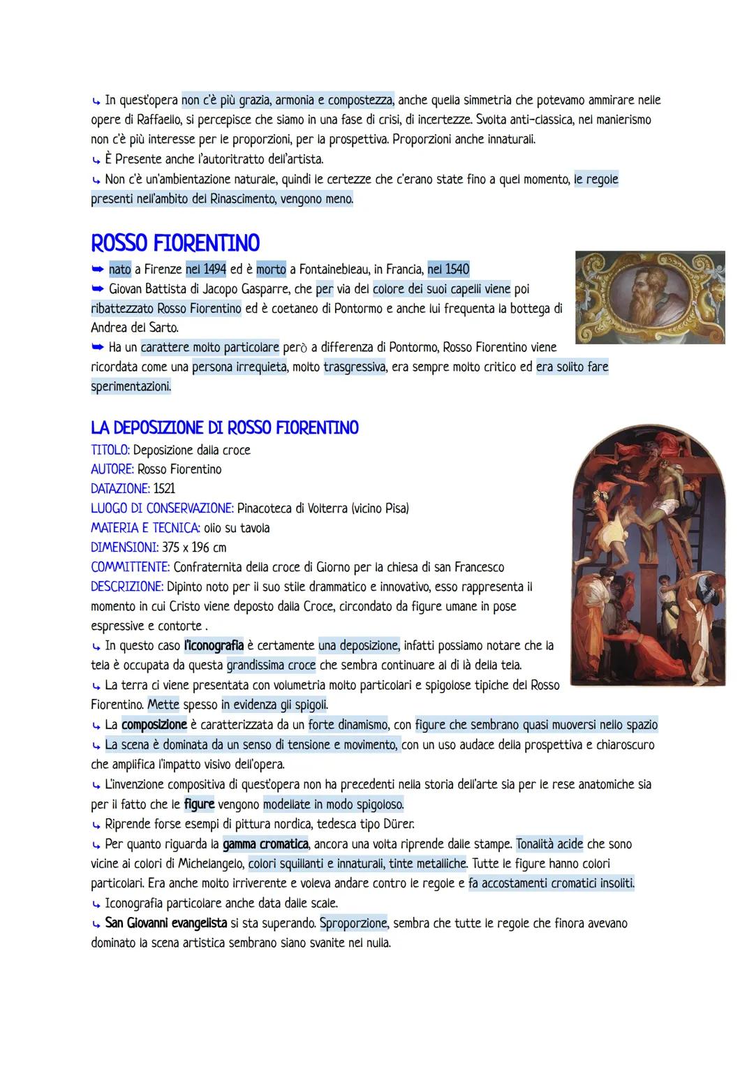 # MANIERISMO
➡ultimo periodo del rinascimento (periodi con cambiamenti molto graduali, di solito i nomi che troviamo sono
delle etichette c