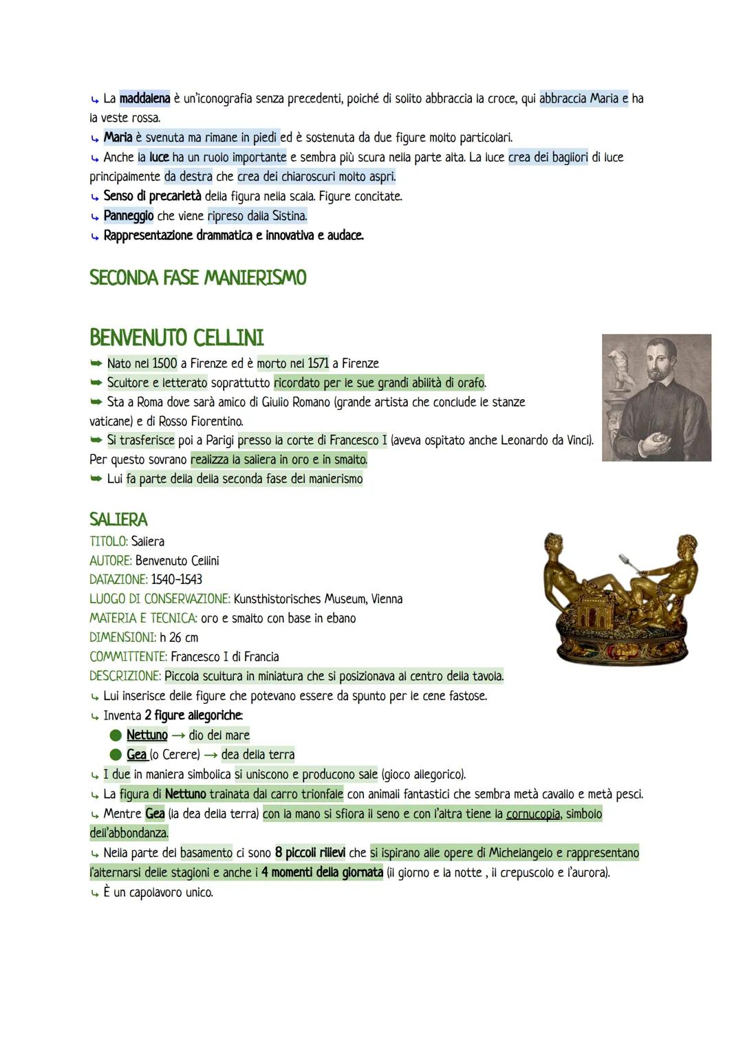 # MANIERISMO
➡ultimo periodo del rinascimento (periodi con cambiamenti molto graduali, di solito i nomi che troviamo sono
delle etichette c