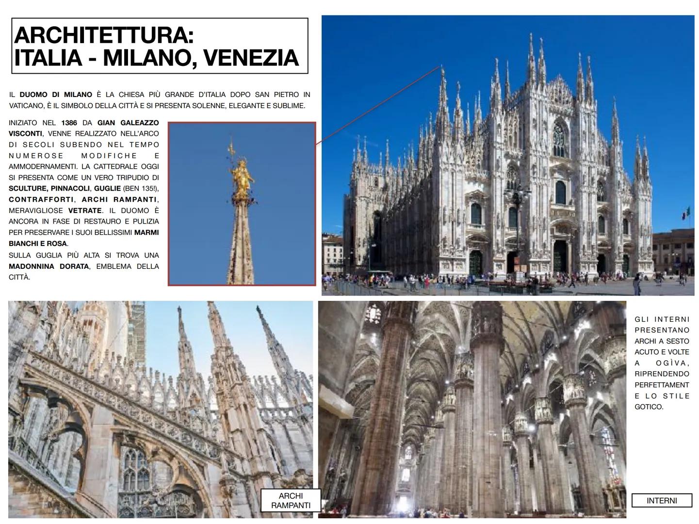 # ARTE GOTICA ARCHITETTURA
IL GOTICO E UN LINGUAGGIO CHE NASCE NEL NORD DELLA
FRANCIA INTORNO ALLA META DEL XII SECOLO E PROSEGUE IL SUO
SV