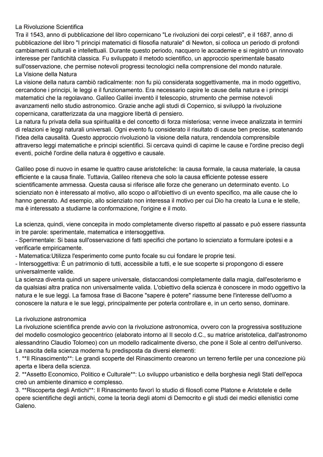 Rivoluzione scientifica filosofia