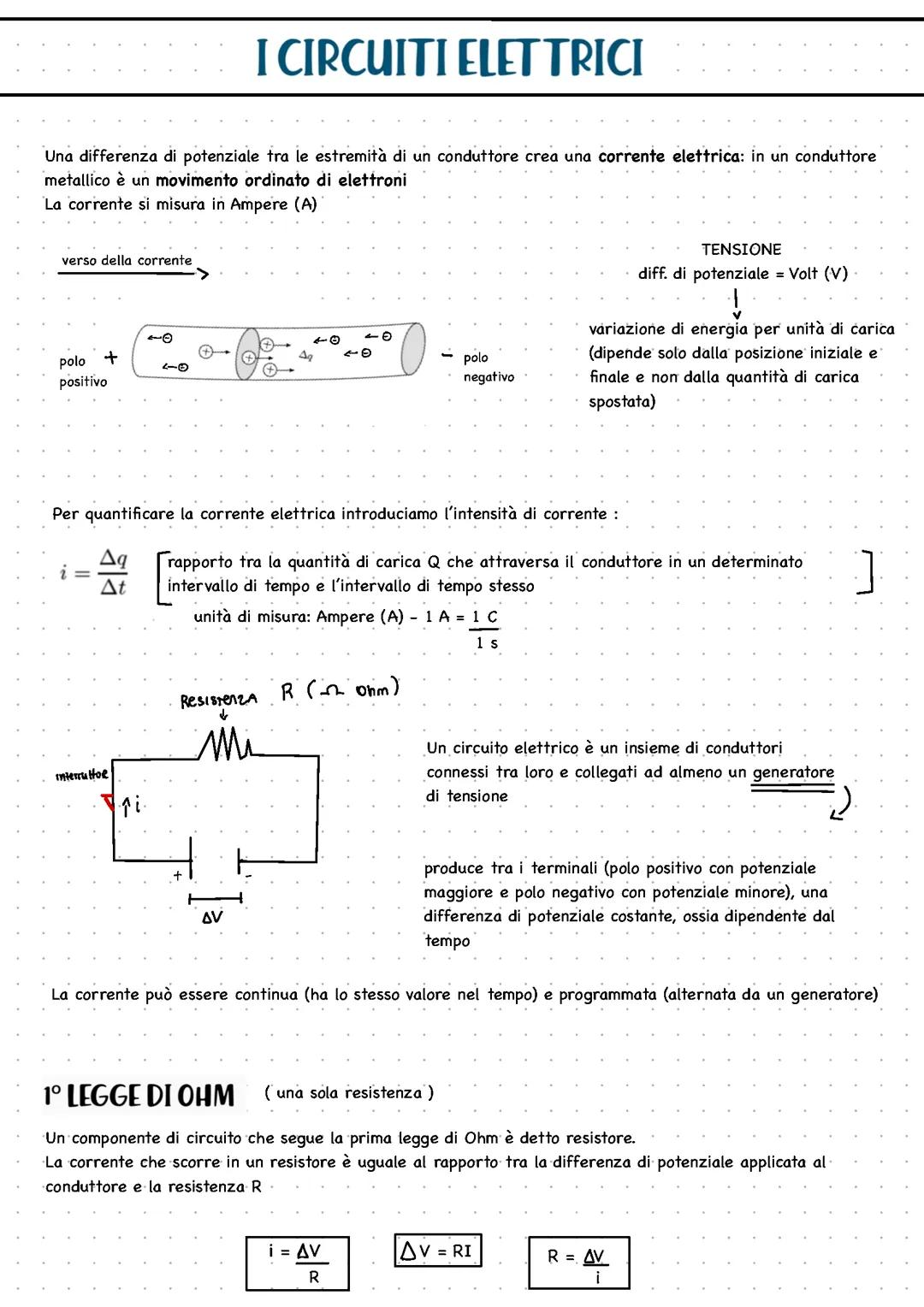 I circuiti elettrici