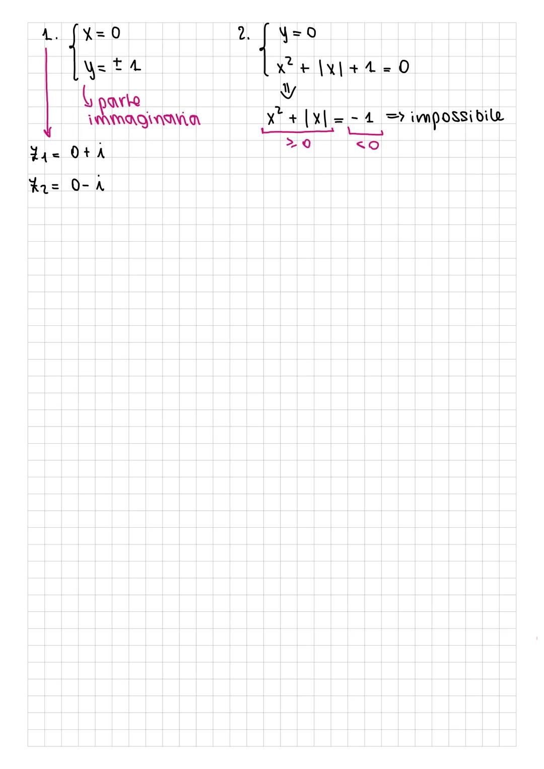 # Numeri complessi
Trallazione intuitiva: x² + 1 =0, x²=-1-> impossibile nel
campo dei numeri IR
Se poniamo la √-1 uguale a i (√-1 = i) =>