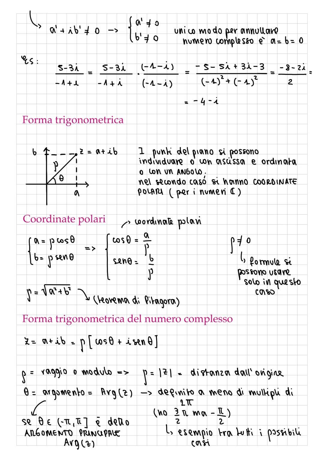 # Numeri complessi
Trallazione intuitiva: x² + 1 =0, x²=-1-> impossibile nel
campo dei numeri IR
Se poniamo la √-1 uguale a i (√-1 = i) =>