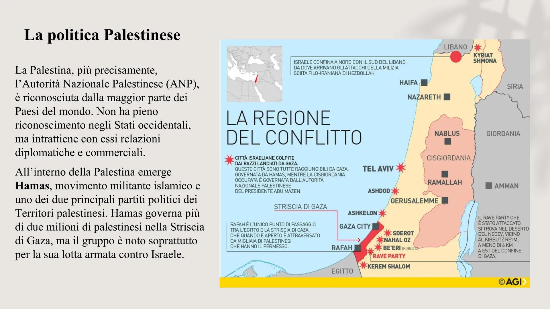 Il conflitto Israelo-Palestinese
«Una vittoria non è tale se non mette fine alla guerra» # Paesi coinvolti
nel conflitto
La guerra Israelo