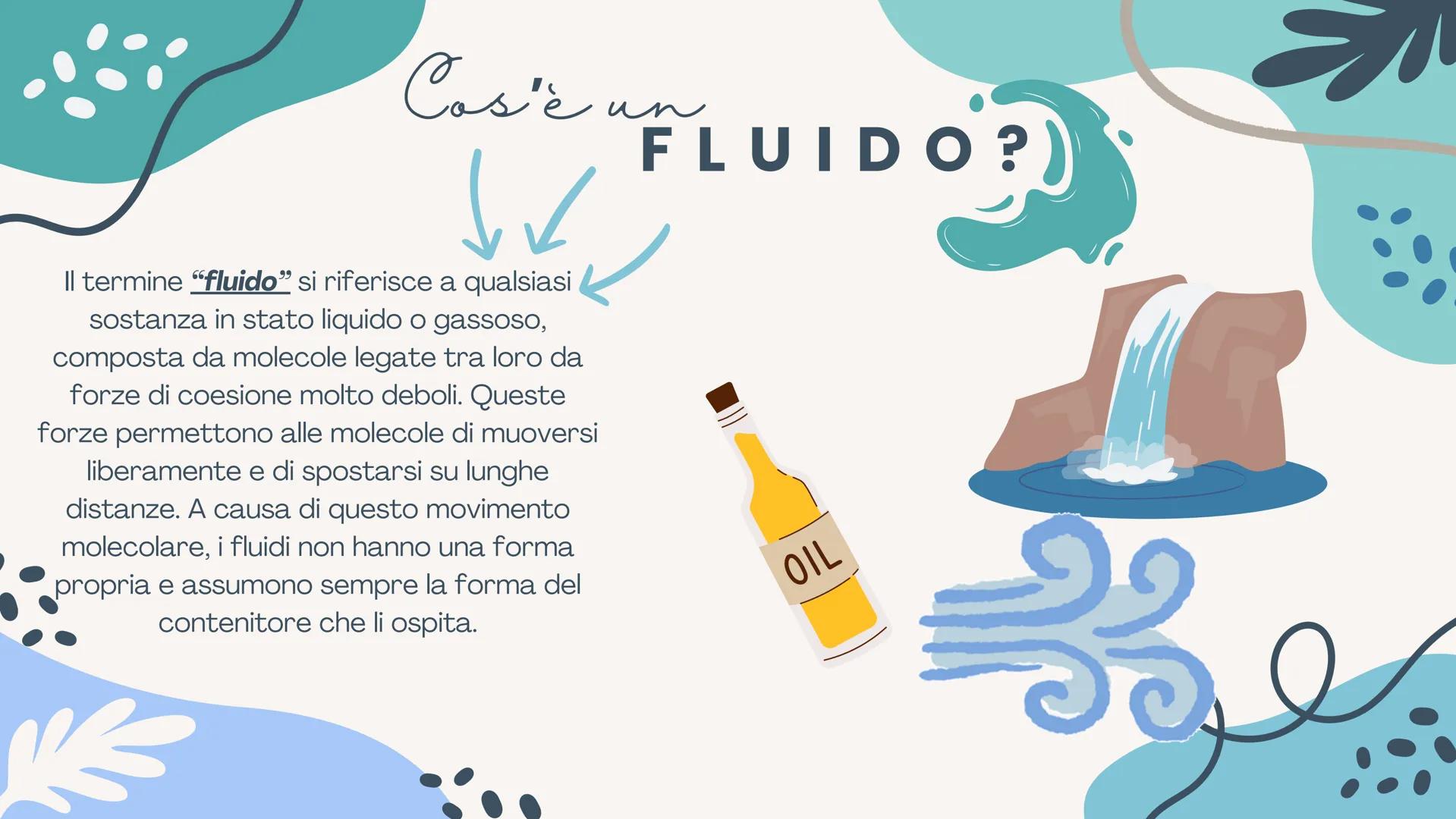La
fluidodinamic
A cura di Beatrice Pizzuto 3ALS Cos'è "FLUIDO?)
کا ہا
Il termine "fluido" si riferisce a qualsiasi
sostanza in stato liquid