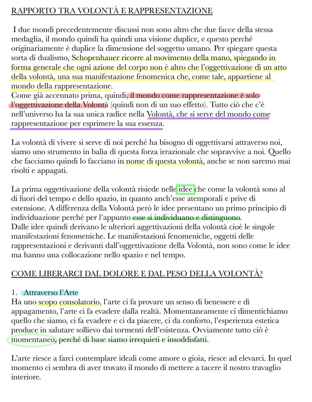 Schopenhauer
Ha vissuto tra fine 700 e metà 800, è un filosofo che nasce da una famiglia molto
agiata, sembrava dover essere destinato a con