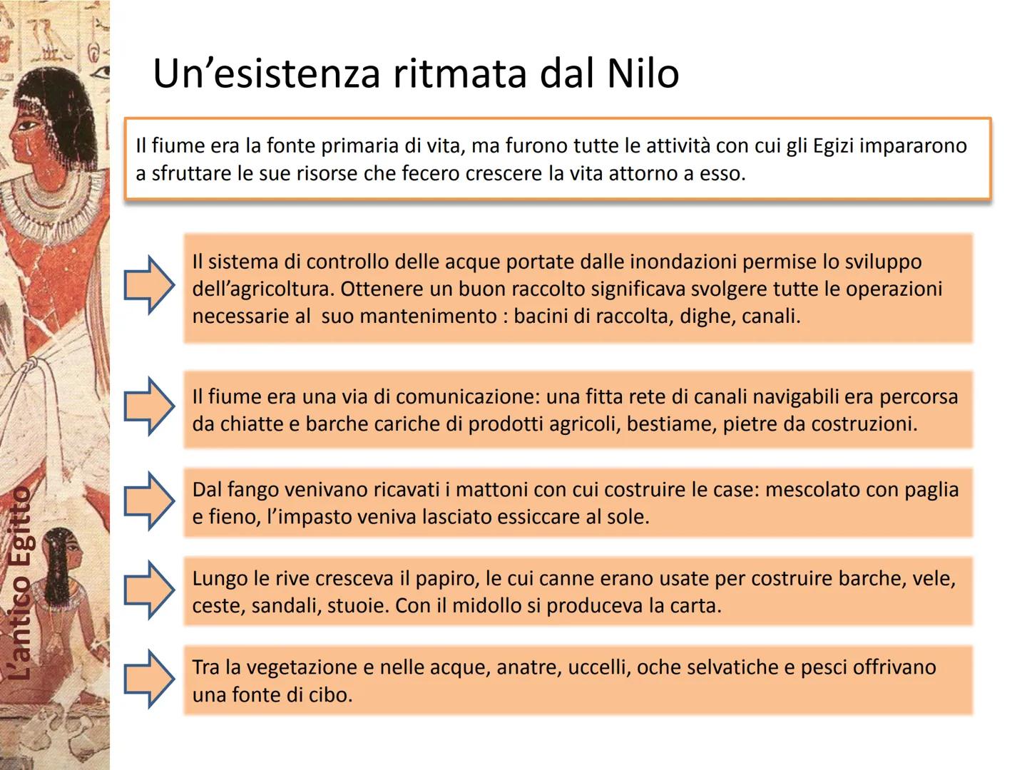 # L'antico Egitto # L'antico Egitto
# L'Egitto dono del Nilo
rivoluzione neolitica attorno al 4500 a.C.
L
rapido aumento della popolazio