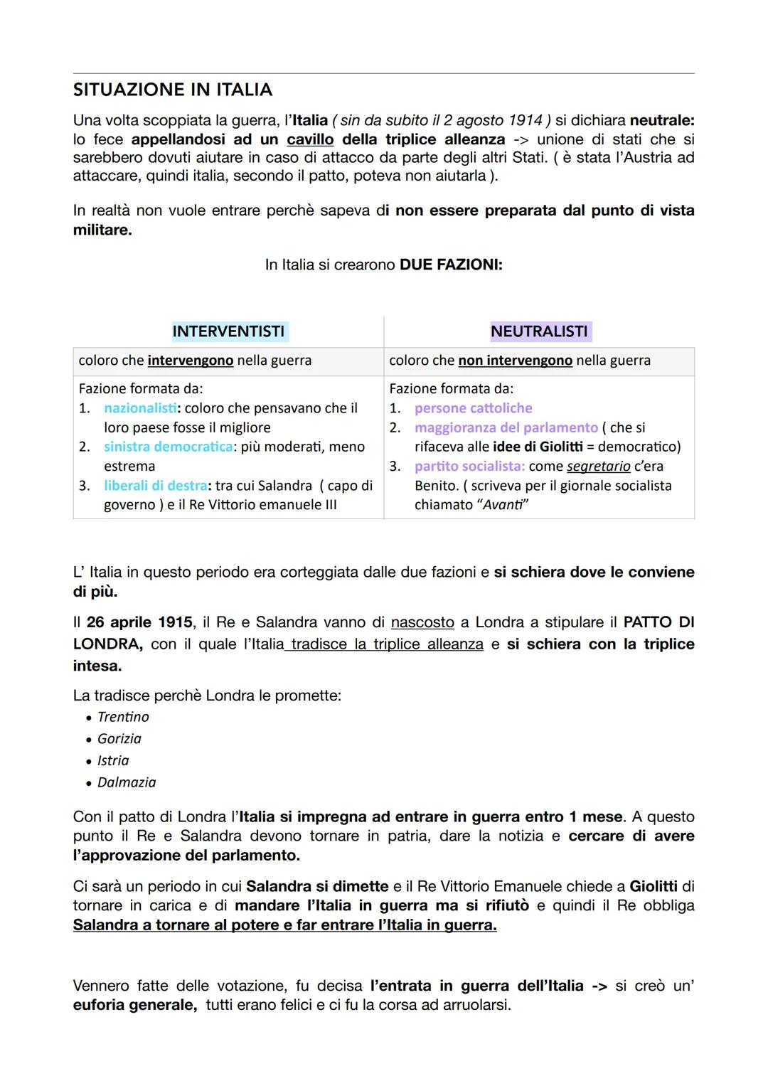 # I GUERRA MONDIALE
La I Guerra Mondiale viene definita:
* MONDIALE: partecipano sia gli USA che il Giappone -> in realtà il Giappone