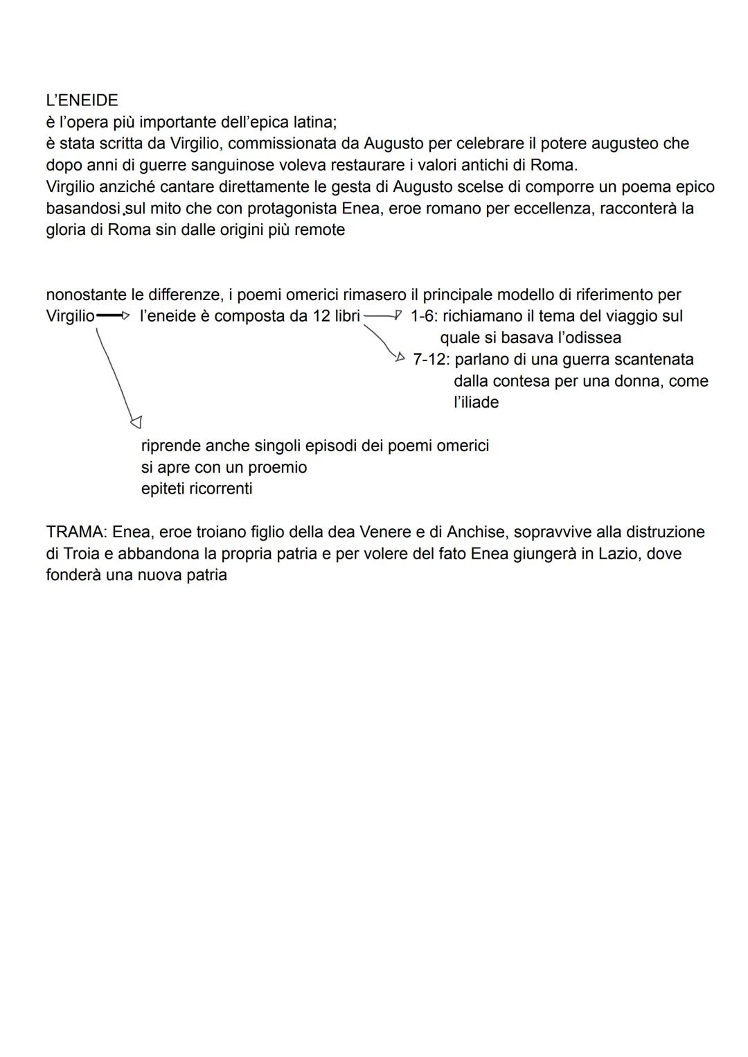 # L'ENEIDE
è l'opera più importante dell'epica latina;
è stata scritta da Virgilio, commissionata da Augusto per celebrare il potere august
