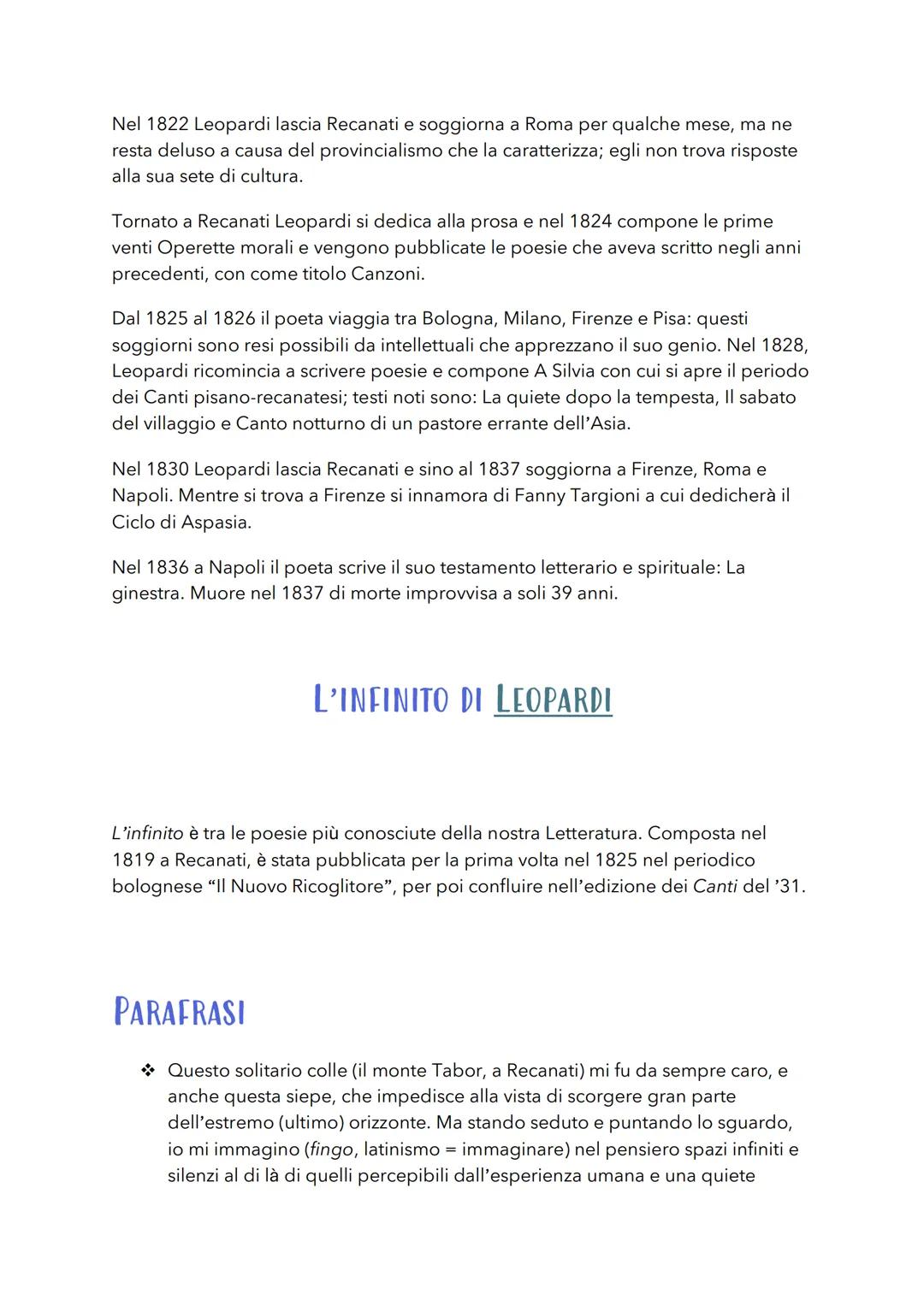 # Giacomo Leopardi
Leopardi nasce nel 1798 a Recanati, è figlio del conte Monaldo e della marchesa
Antici. Le condizioni familiari sono dif