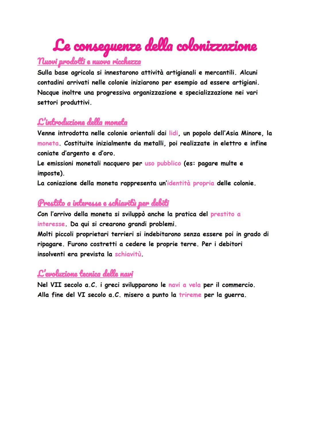 Ela arcaica
I Greci
> nacque la polis (città-stato autonoma);
> colonizzazione dei Greci in Occidente;
nonostante la frammentazione geografi