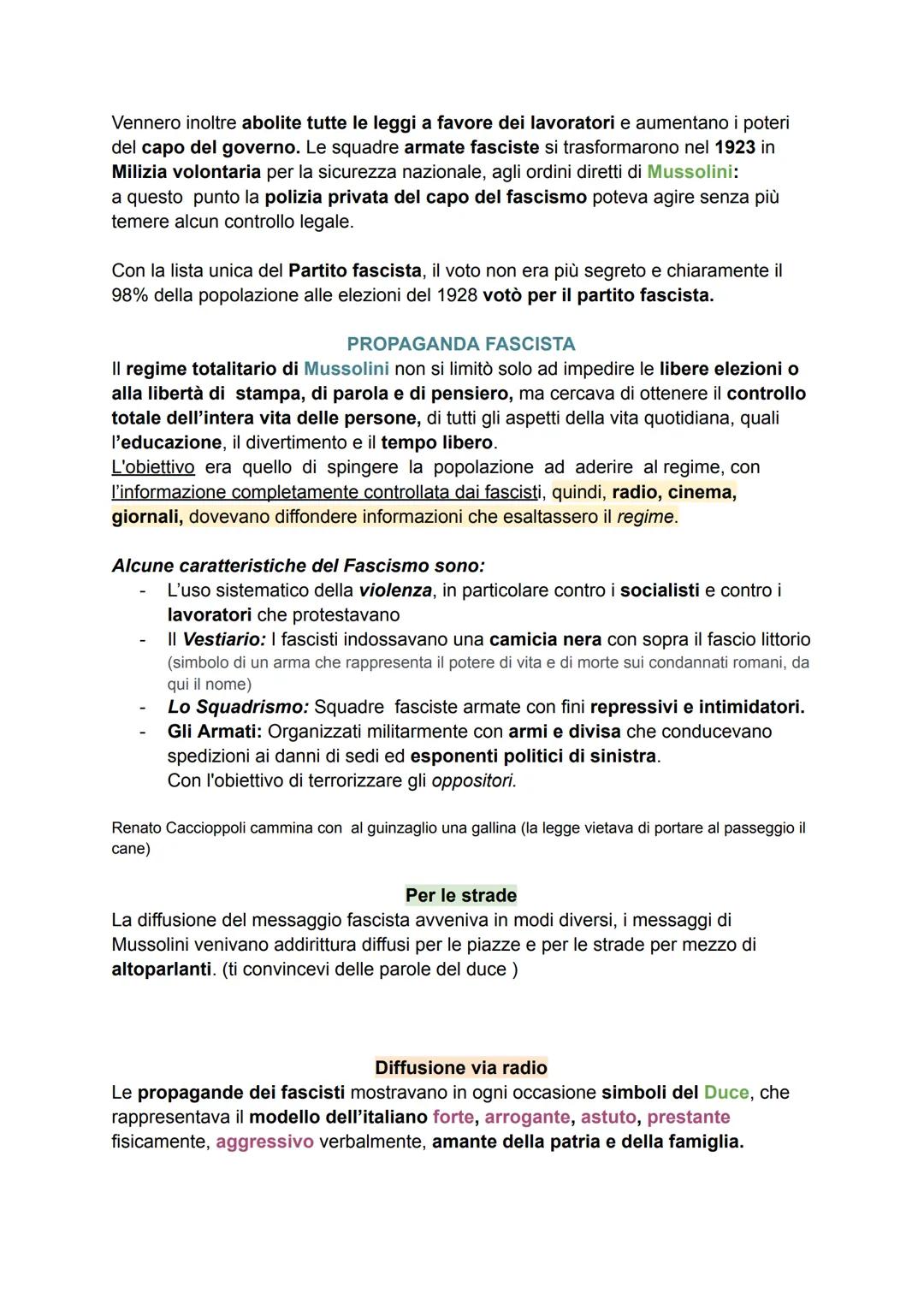 # FASCISMO
Il fascismo fu un fenomeno complesso. Per comprenderlo nei suoi vari e numerosi
aspetti, occorre prendere in esame una lunga ser