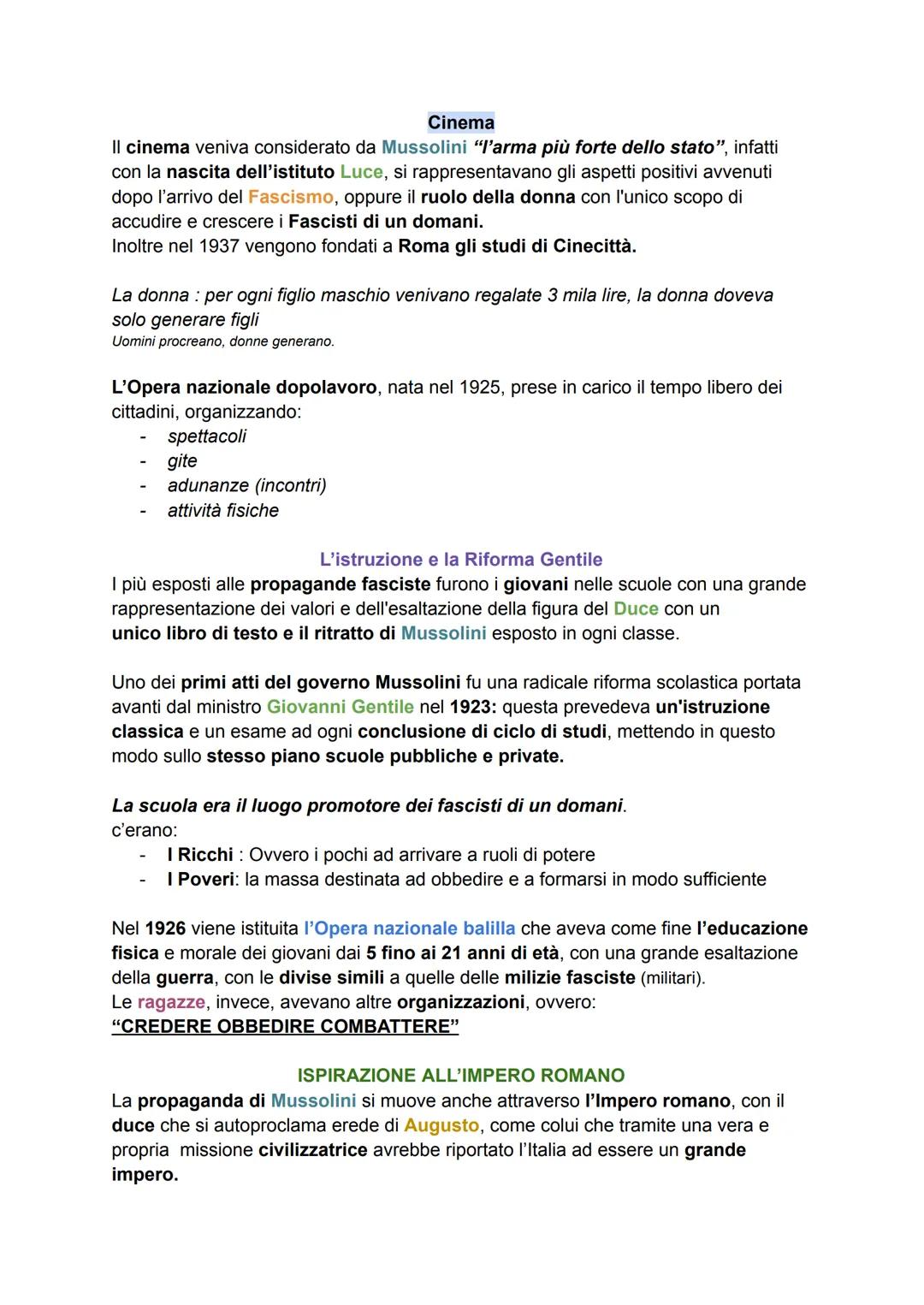 # FASCISMO
Il fascismo fu un fenomeno complesso. Per comprenderlo nei suoi vari e numerosi
aspetti, occorre prendere in esame una lunga ser