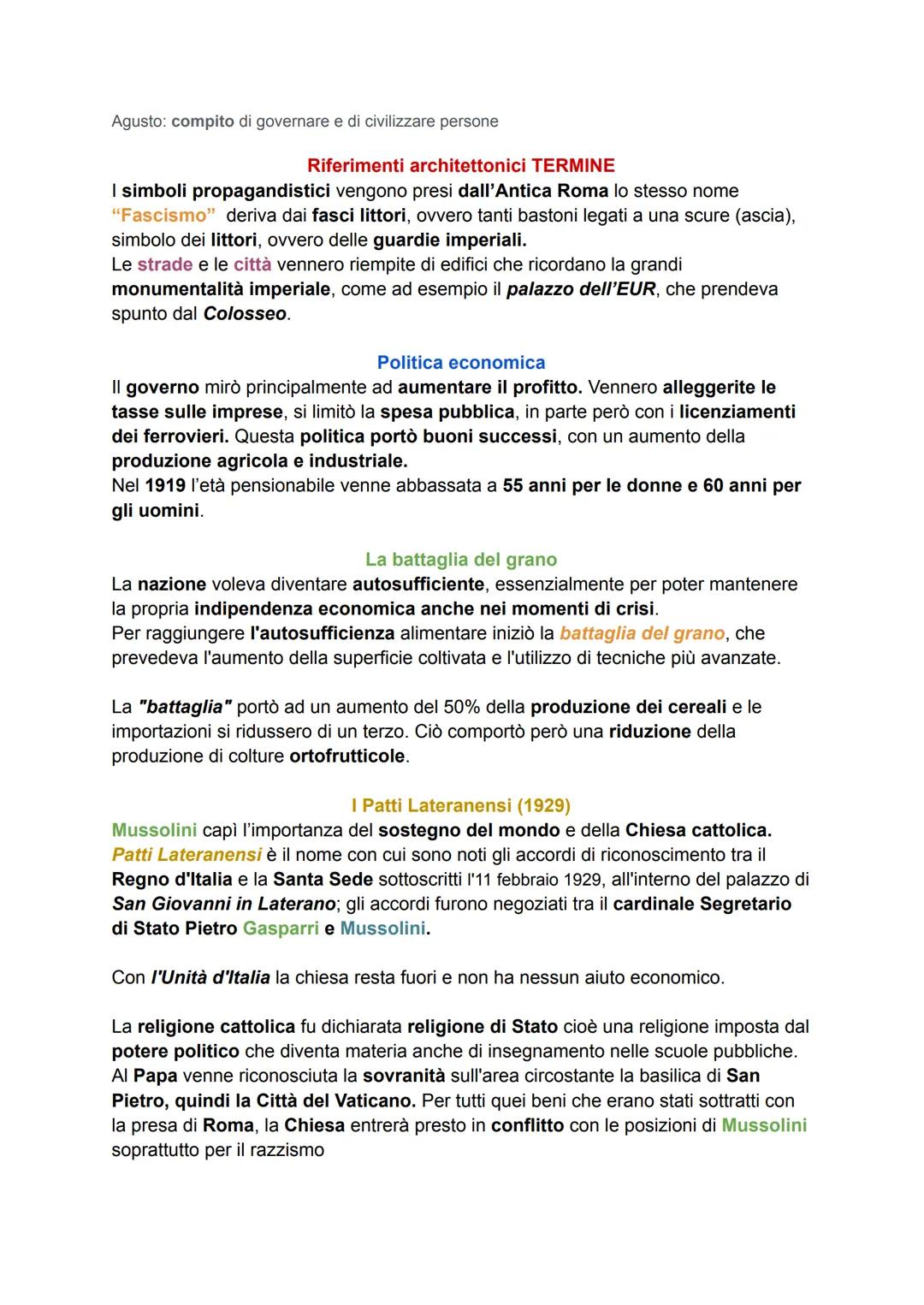 # FASCISMO
Il fascismo fu un fenomeno complesso. Per comprenderlo nei suoi vari e numerosi
aspetti, occorre prendere in esame una lunga ser