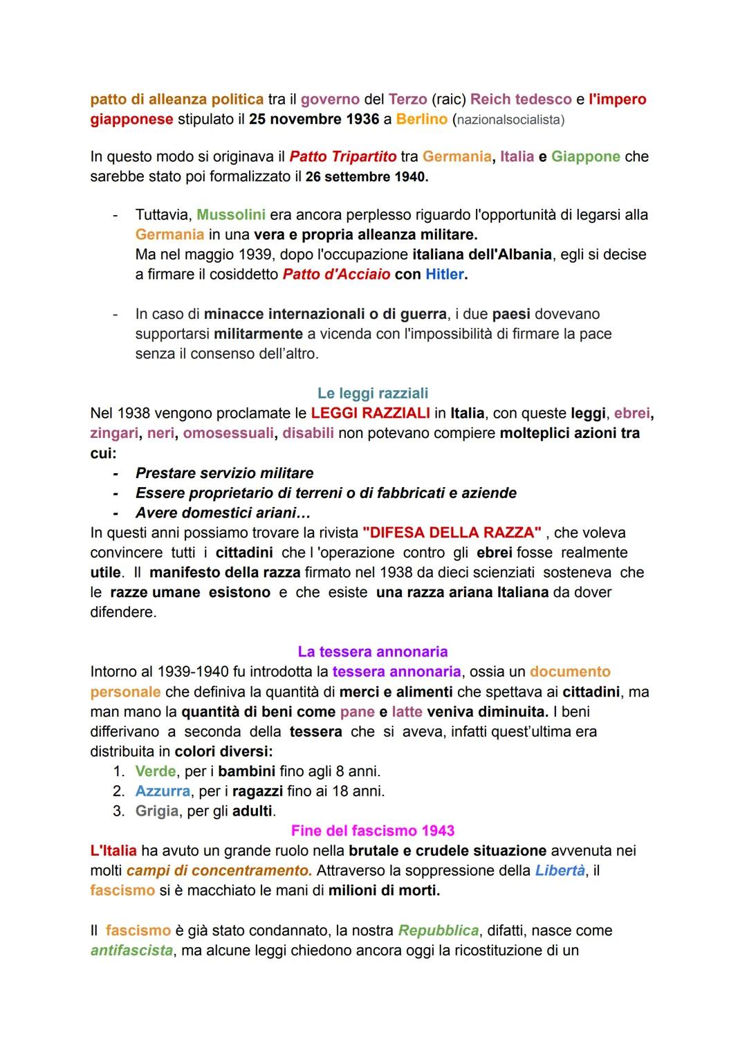 # FASCISMO
Il fascismo fu un fenomeno complesso. Per comprenderlo nei suoi vari e numerosi
aspetti, occorre prendere in esame una lunga ser