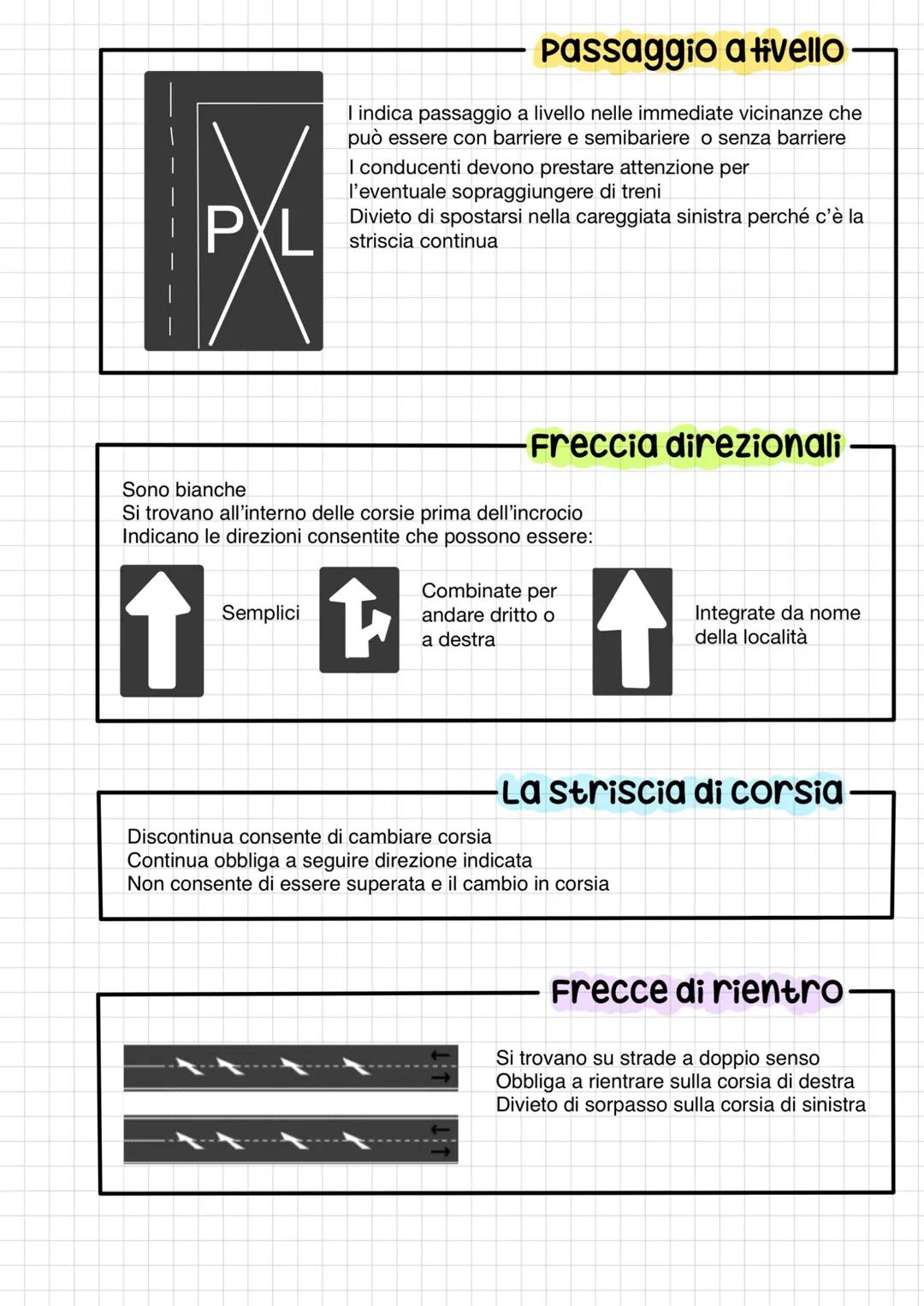 # segnaletica orizzontale
-Vietato-
Strisce longitudini al centro della careggiata รจ vietato circolare standovi a cavallo
-continua-
Si tr