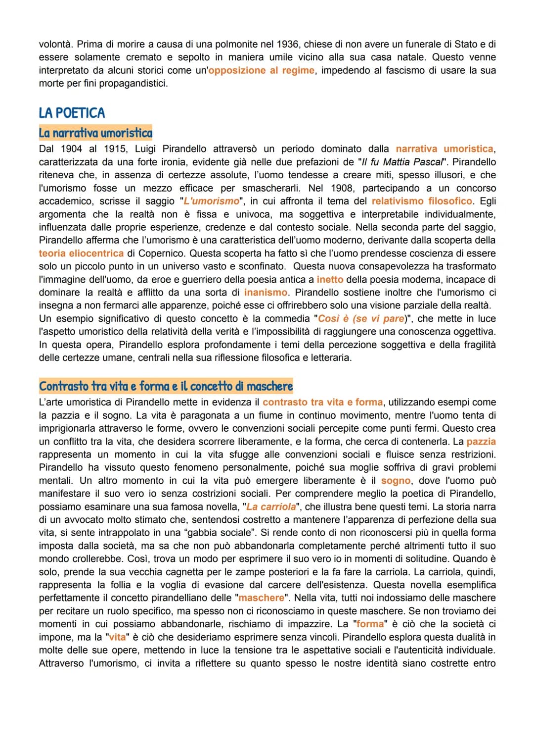# Pirandello
INTRODUZIONE
Luigi Pirandello è stato uno dei più importanti scrittori e drammaturghi italiani. La sua opera ha segnato
un pro