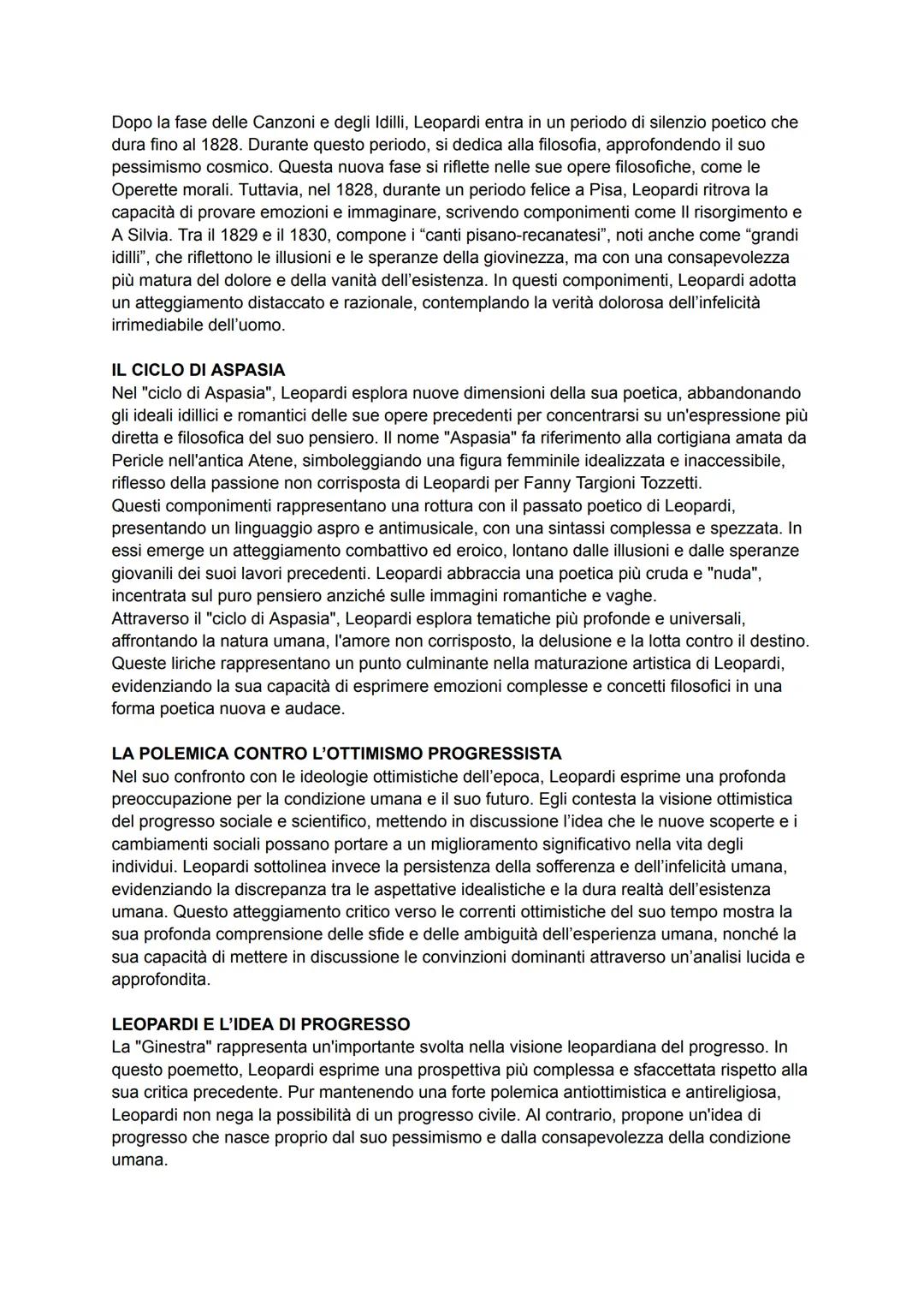 # GIACOMO LEOPARDI: vita
Giacomo Leopardi nasce a Recanati, nelle Marche, nel 1798 da una famiglia appartenente
alla nobiltà terriera. Cres