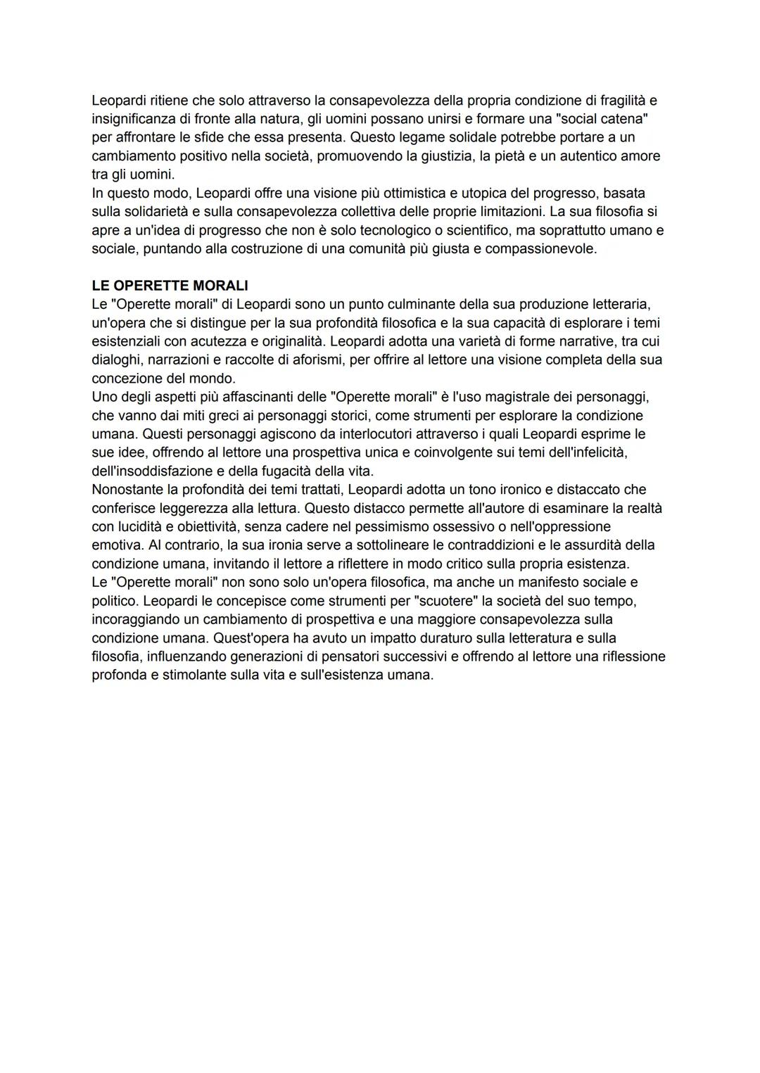 # GIACOMO LEOPARDI: vita
Giacomo Leopardi nasce a Recanati, nelle Marche, nel 1798 da una famiglia appartenente
alla nobiltà terriera. Cres