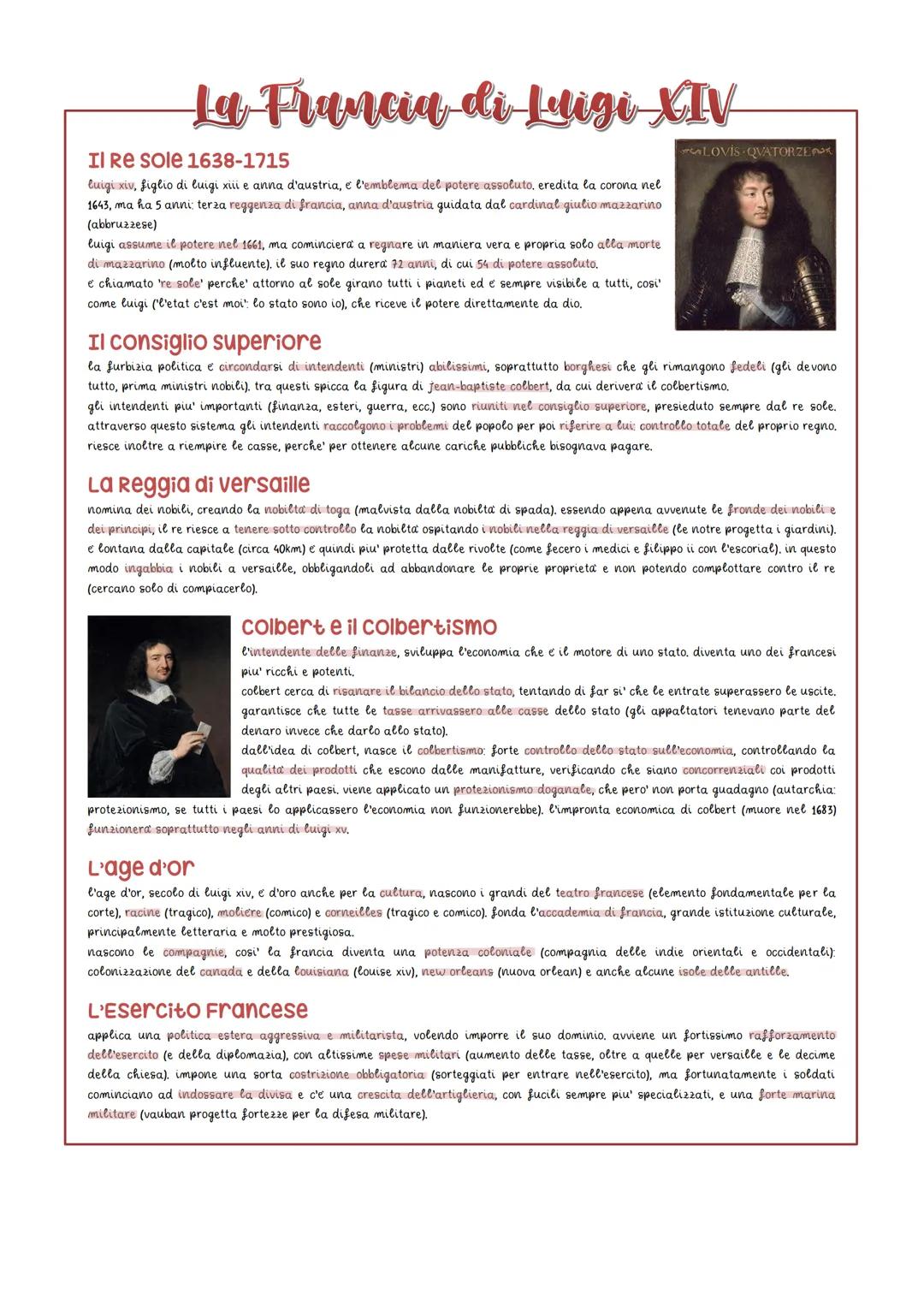 La Francia di Luigi XIV
Il Re Sole 1638-1715
luigi xiv, figlio di luigi xiii e anna d'austria, e l'emblema del potere assoluto, eredita la c