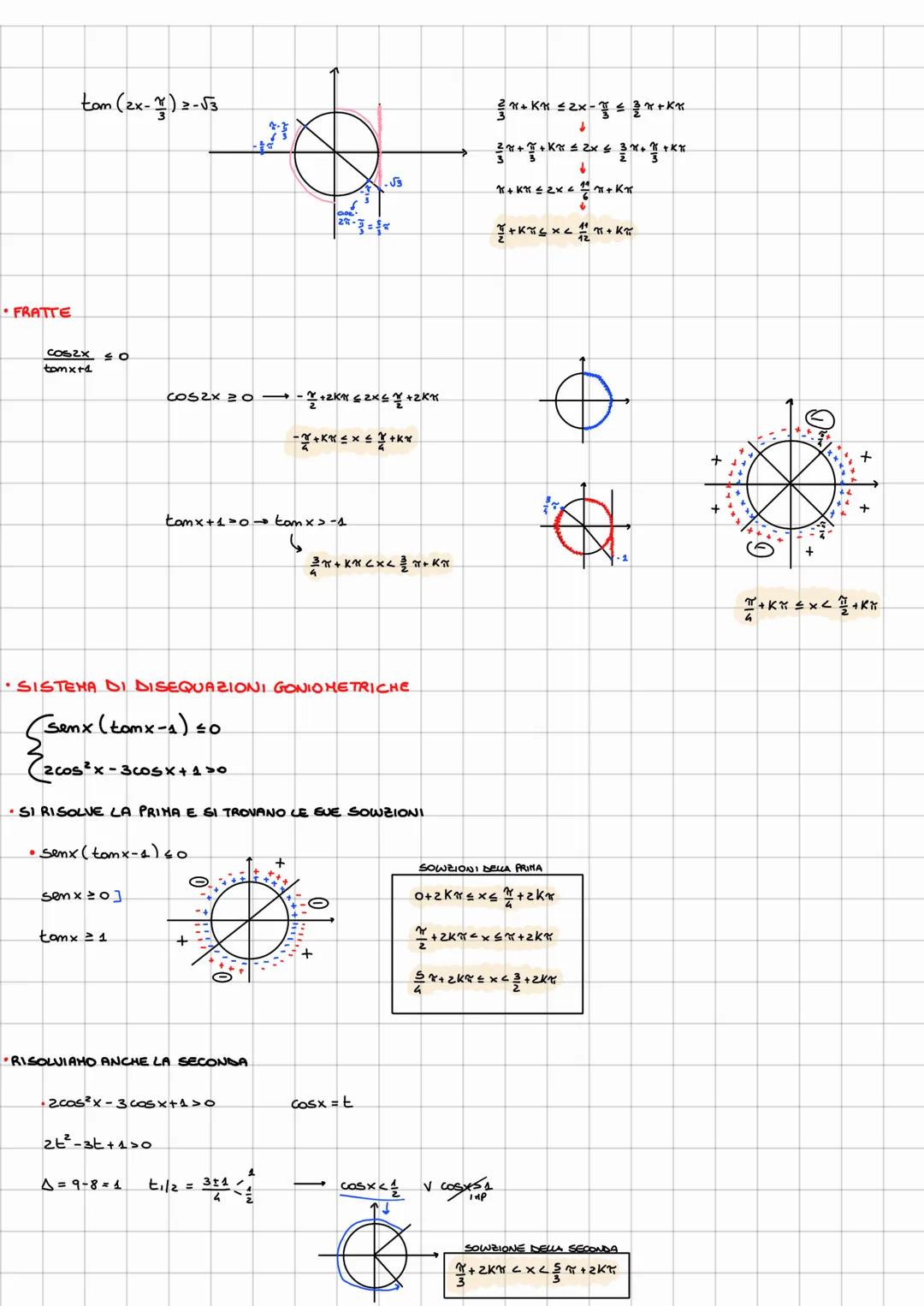 # DISEQUAZIONI GONIOMETRICHE
- ELEMENTARI
Semx > m
COSX > m
tomx > m
CON MER
COME RISOLVERE
1 SCEGLIAMO UN INTERVALLO DI ANPIEZZA UGU