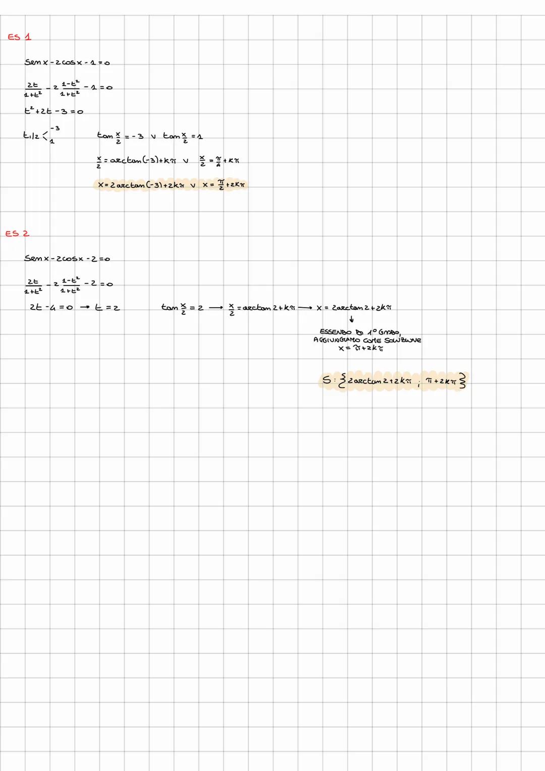 # EQUAZIONI GONIOMETRICHE
- EQUAZIONI GONIOMETRICHE ELEMENTARI
- $Sen x = m $
$x=a+2K \bigvee x = r-a+2kx$
- CASI PARTICOLARI:
- $Sem