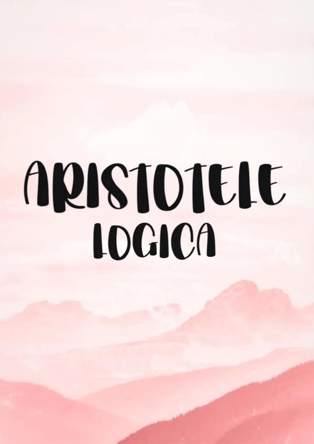 # ARISTOTELE
# LOGICA # logica
oggetto le varie modalità di ragionamento
# Analitica merodo di analısı o risoluzione
# Organon
Del ragio