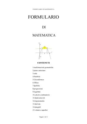 Know Formulario di matematica maturità 2024 thumbnail