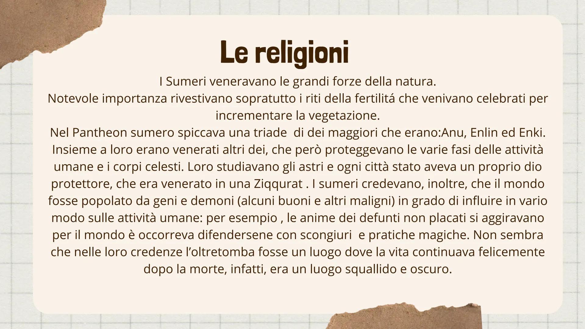 I sumeri Chi sono?
I Sumeri sono il primo popolo antico di cui si ha conoscenza, si
insiediarono in Mesopotamia (terra tra i due fiumi)
Into