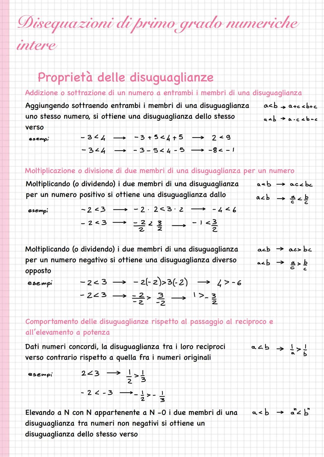 Equazioni di primo grado numeriche intere
Equazione
Si chiama equazione ogni uguaglianza tra due espressioni che contiene almeno
una lettera