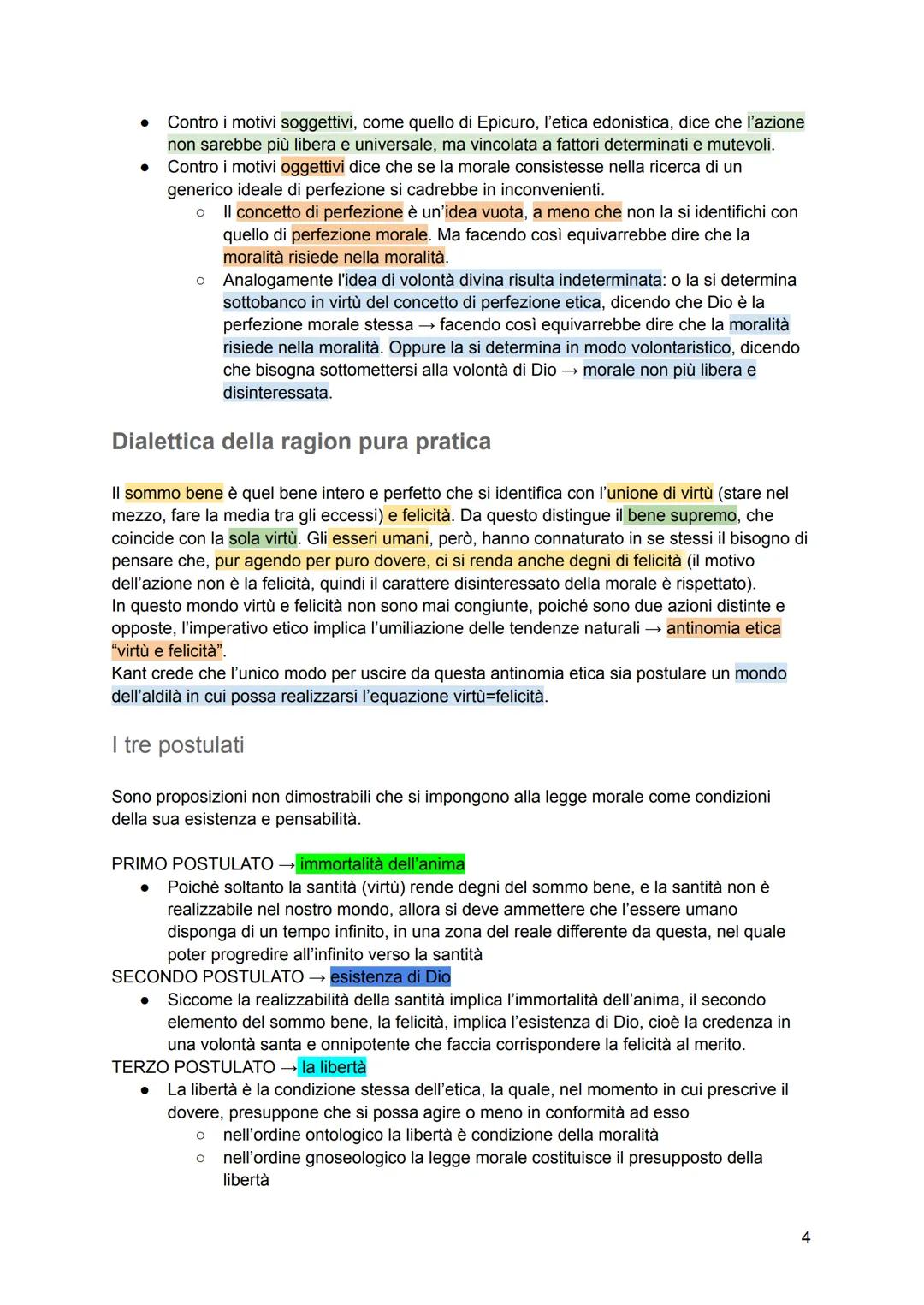 # CRITICA DELLA RAGION PRATICA
Gli obiettivi della seconda Critica
Kant distingue ragion pratica pura, che opera indipendentemente dalla s