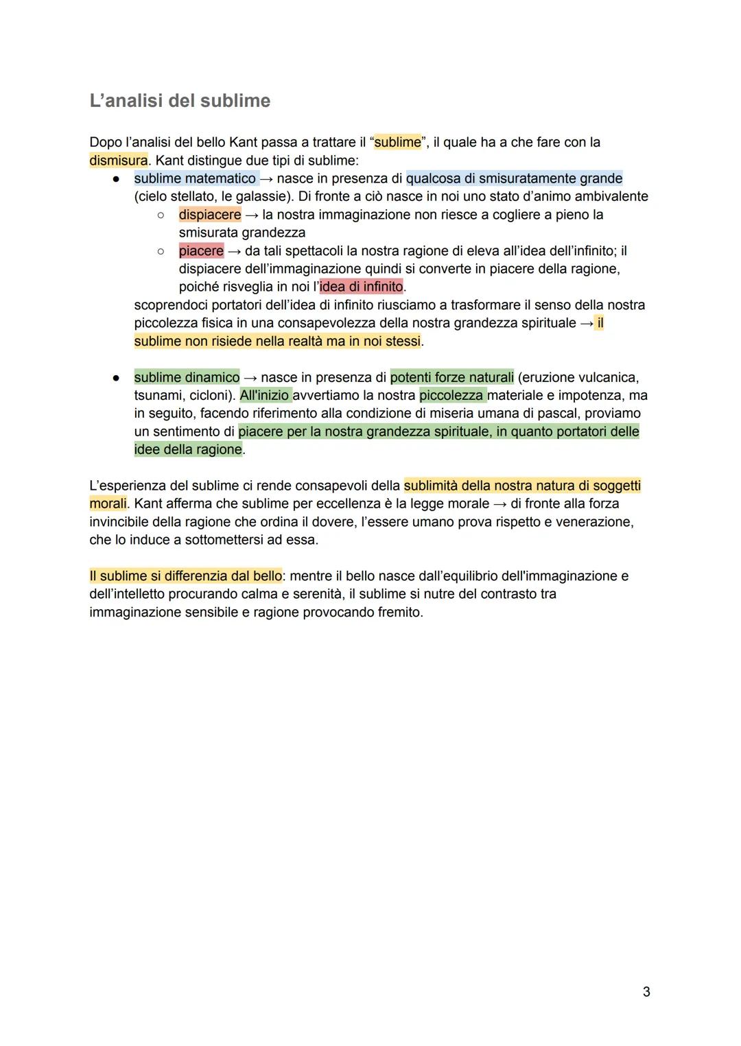 CRITICA DEL GIUDIZIO
L'argomento e la struttura dell'opera
In quest'ultimo scritto Kant analizza "l'uomo che sente". Egli fa del sentimento