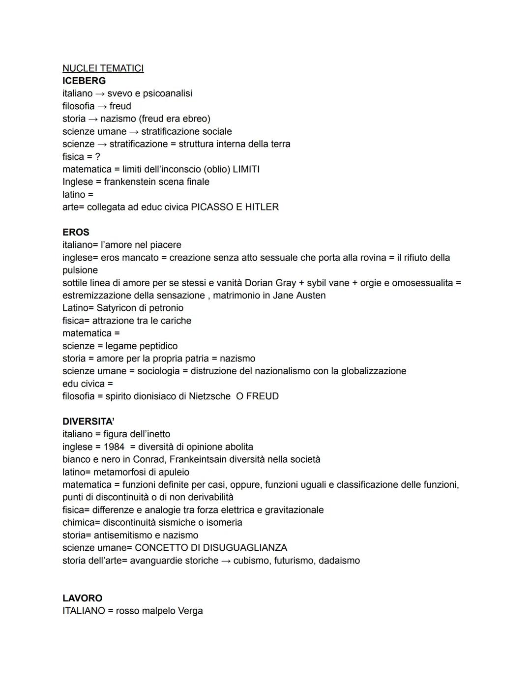 NUCLEI TEMATICI MATURITÀ