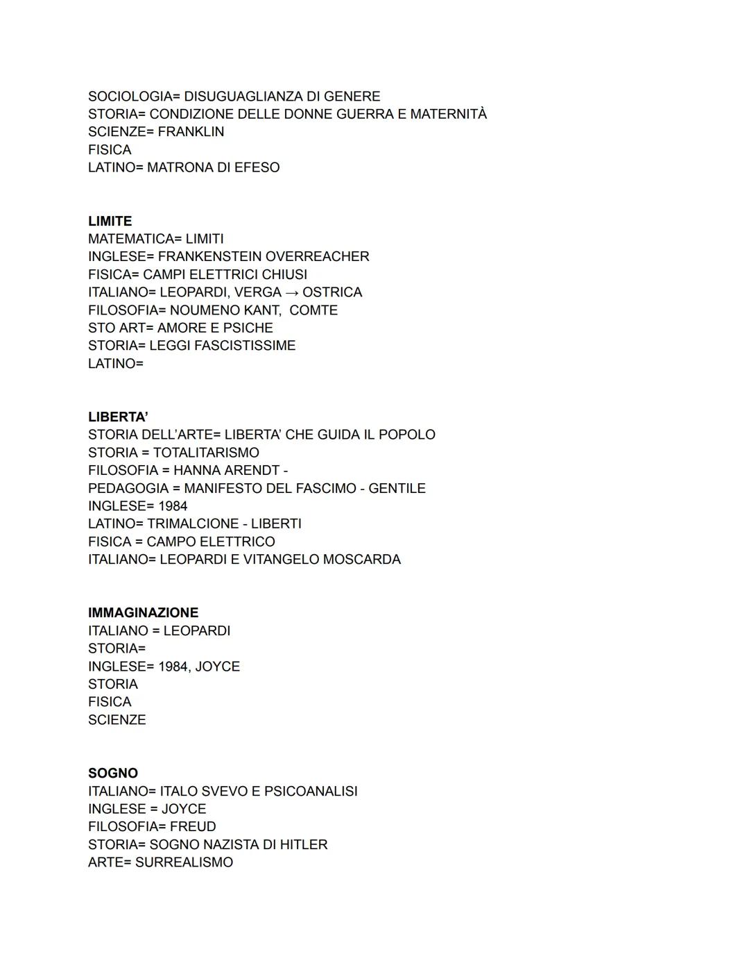 NUCLEI TEMATICI
ICEBERG
italiano → svevo e psicoanalisi
filosofia → freud
storia → nazismo (freud era ebreo)
scienze umane → stratificazione