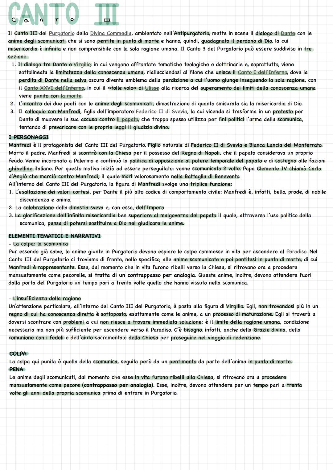 # il purgatorio
- la sua esistenza è stata proclamata verità di fede nel concilio di
- Dante si rifà alle sacre scritture
montagna formata