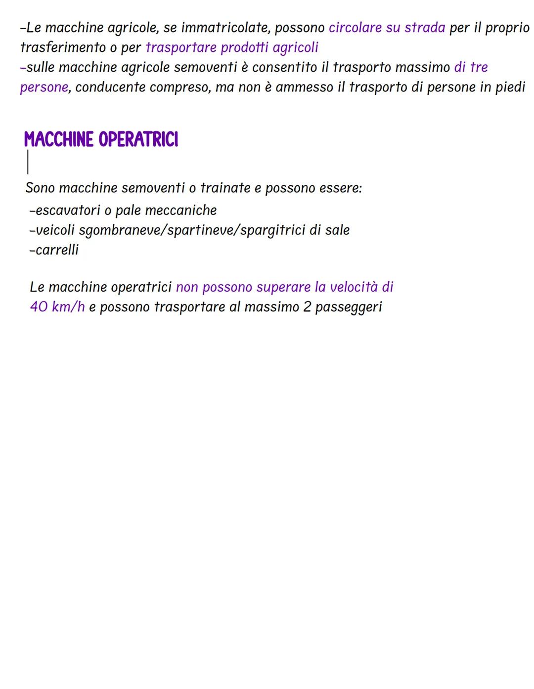 VEICOLO
Classificazione dei veicoli
Qualsiasi macchina (con o senza motore)
che circola su strada condotta dall'uomo
1. VEICOLI PRIVI DI MOT
