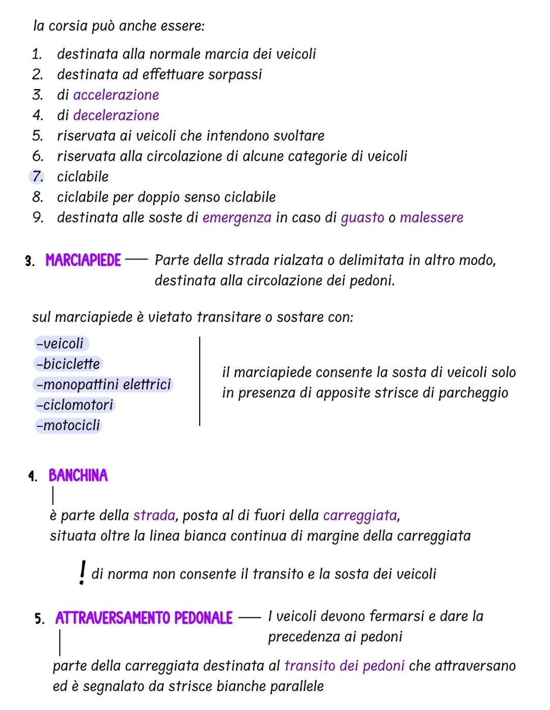 la strada
area ad uso pubblico aperta alla circolazione dei pedoni, animali e dei veicoli.
L
può essere a doppio senso di circolazione o a s