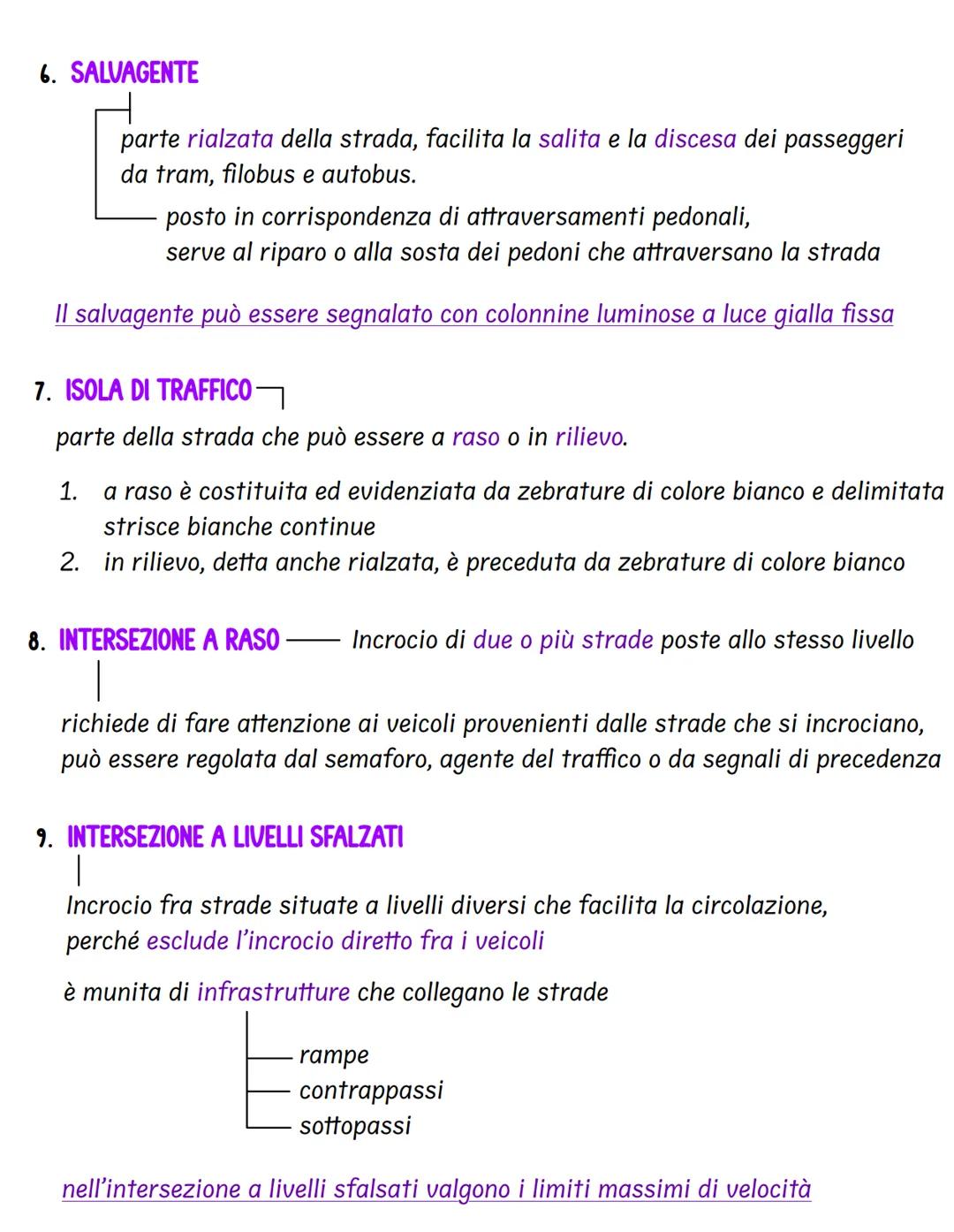 la strada
area ad uso pubblico aperta alla circolazione dei pedoni, animali e dei veicoli.
L
può essere a doppio senso di circolazione o a s