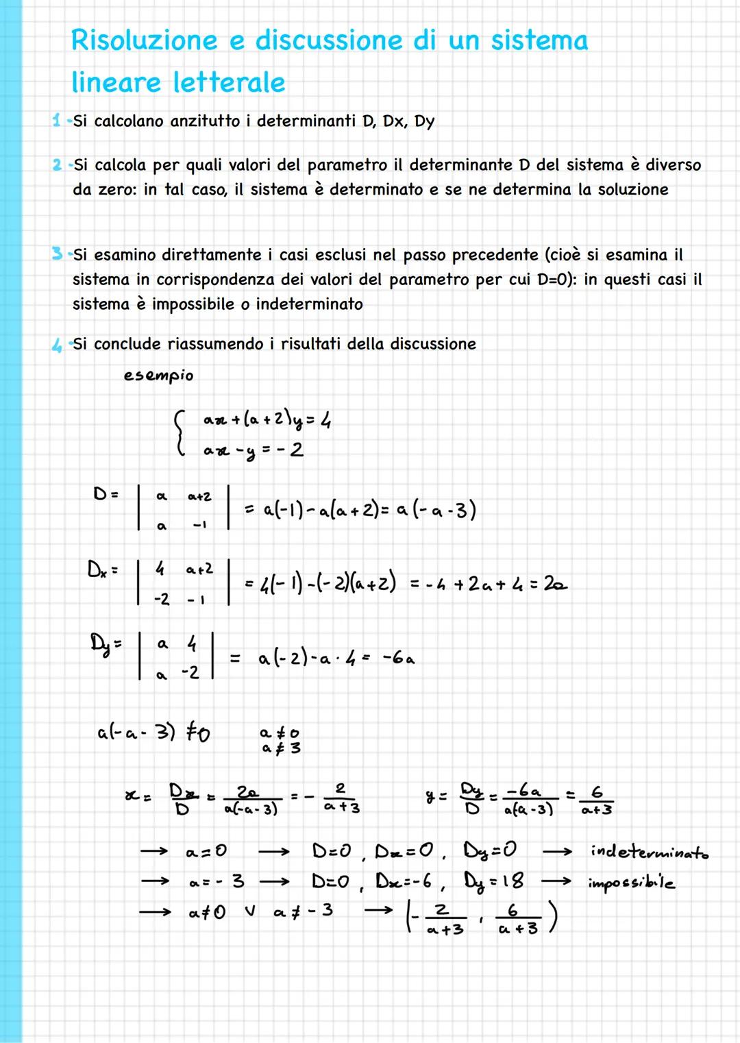 Isistemi lineari e le matrici
Sistema di equazioni
Un insieme di due o più equazioni nelle stesse incognite che si vuole siano
soddisfatte c