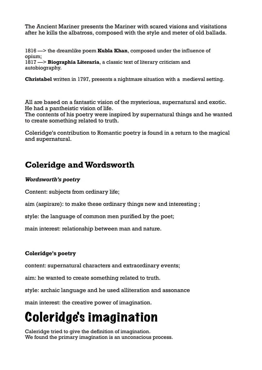 # Samuel Taylor Coleridge
Samuel Taylor Coleridge was born in Devon in 1772.
He studied at Christ's Hospital School in London, and then in
