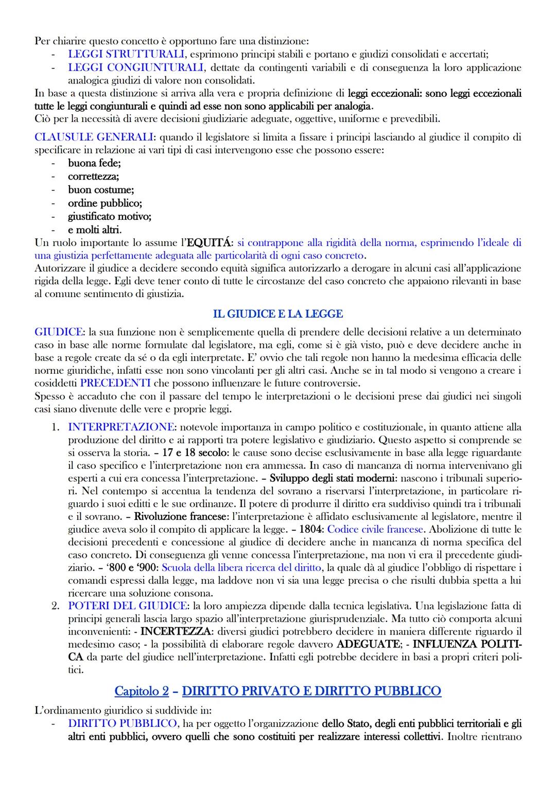 ISTITUZIONI DI DIRITTO PRIVATO
(RIASSUNTO TRIMARCHI)
SEZIONE PRIMA
INTRODUZIONE
Capitolo 1 - L'ORDINAMENTO GIURIDICO E LE FONTI DEL DIRITTO